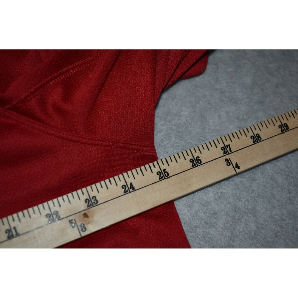 Nike Golf Pullover Mens XL Red Dri-Fit Quarter Zip Long Sleeve Sportswear Poly